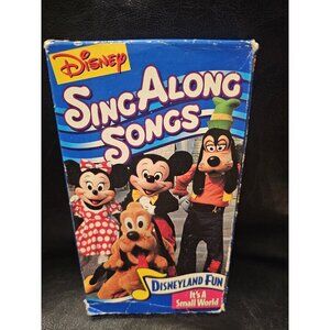 Disney Sing Along Songs Disneyland Fun Its a Small World VHS Home Video Vintage
